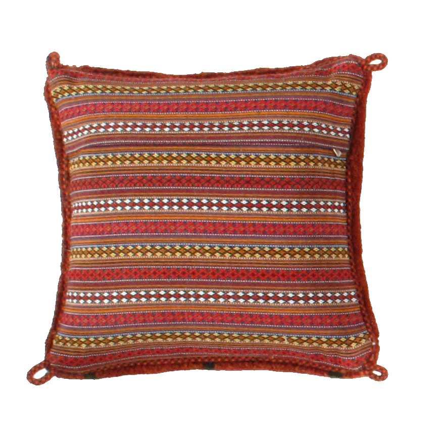 Canvello Lori Baft Rust Orange Throw Pillows - 16’’X16’’ - Canvello