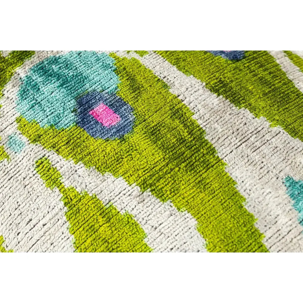 Canvello Luxurious 16x24 Handmade Velvet Silk Pillow with Premium Down Feather Insert - Elegant Green and Blue