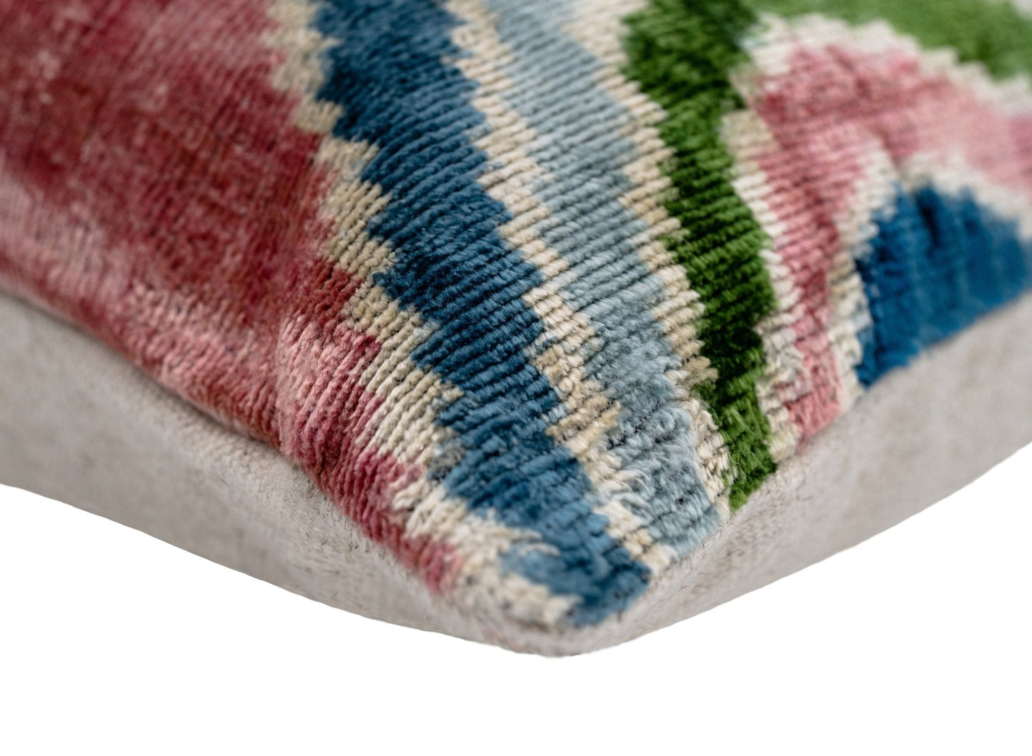 Canvello Luxurious 16x24 Inch Designer Throw Pillow with Down Feather Insert - Artistic Paisley Pattern in Vibrant