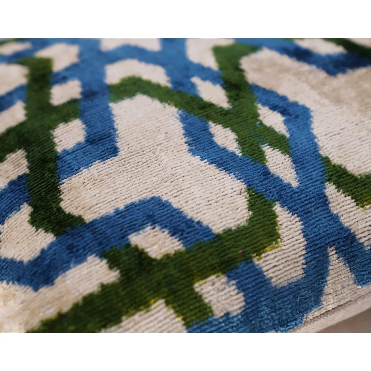 Canvello Luxury Blue Green Geometric Pillow for Couch - 16x16 inch - Canvello