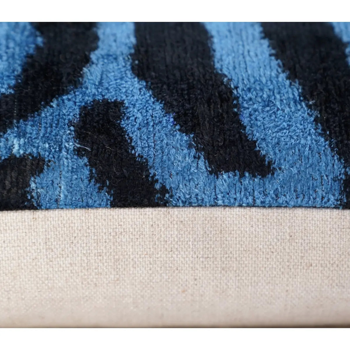 Canvello Luxury Blue Tiger Print Pillow for Couch - 16x16 inch - Canvello