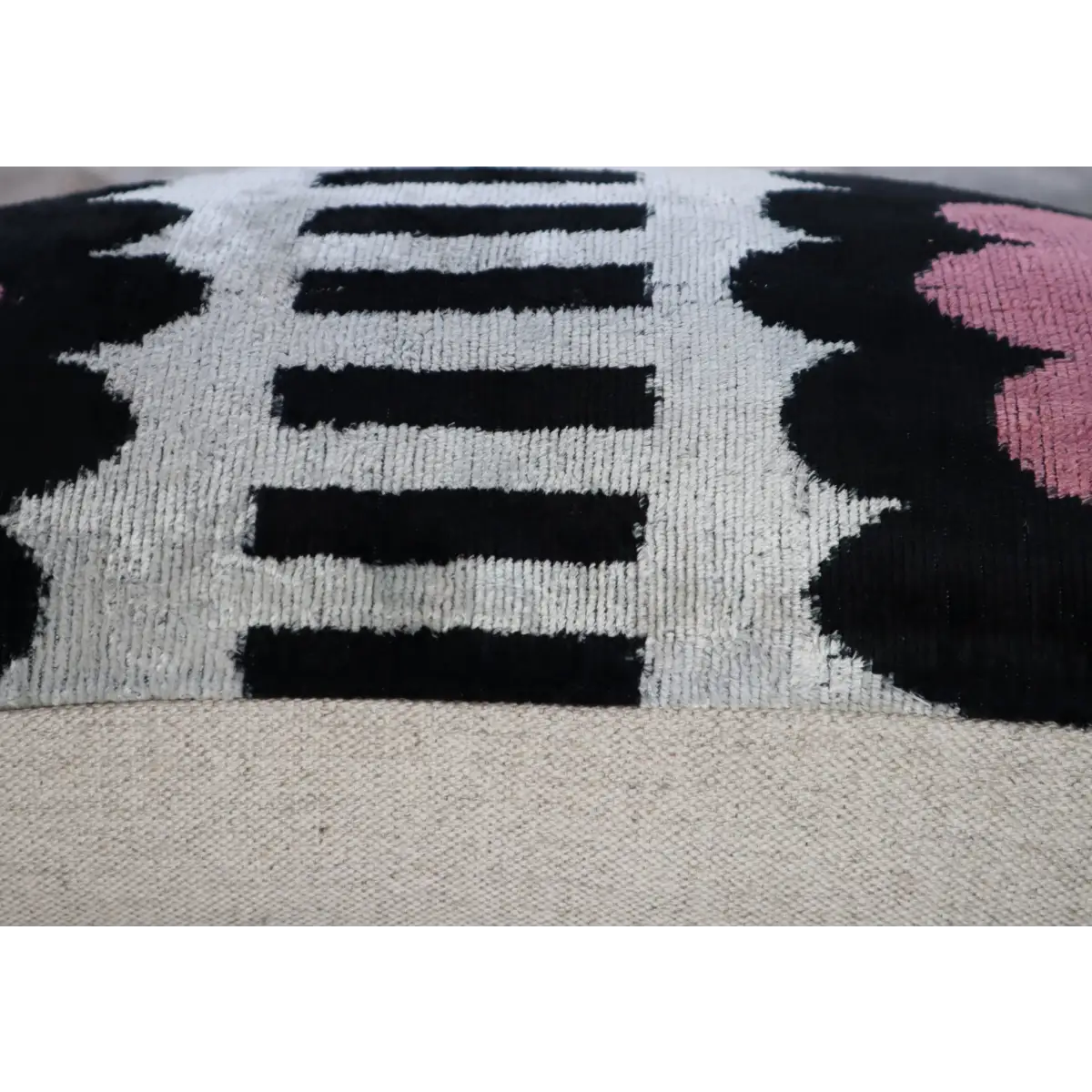 Canvello Luxury Decorative Pink Black White Throw Pillow | 16 x 24 in (40 x 60 cm) - Canvello