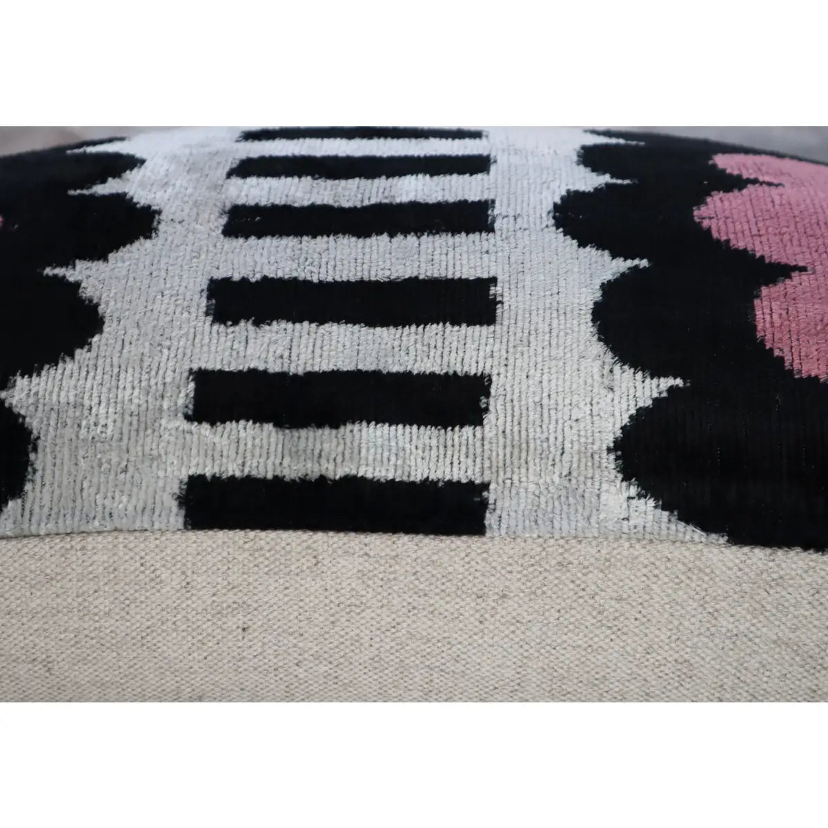 Canvello Luxury Decorative Pink Black White Throw Pillow | 16 x 24 in (40 x 60 cm) - Canvello