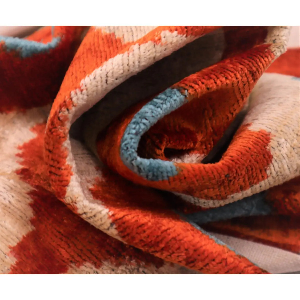 Canvello Luxury Orange Turquoise Pillows For Couch | 16 x 24 in (40 x 60 cm) - Canvello