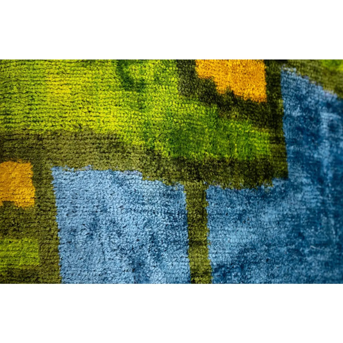 Canvello Multi Color Rainbow Handmade 16x24 Silk Velvet Pillow Organic Veg Dyed Down/Feather Filled - Canvello