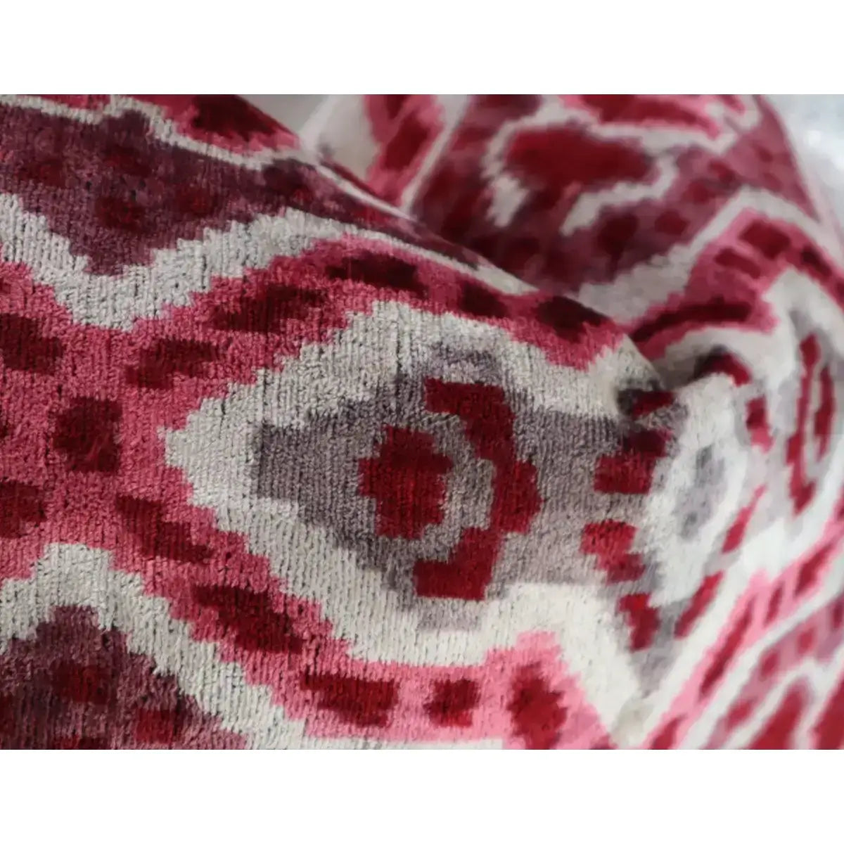 Canvello Pink Gray Handmade 16x24 Silk Velvet Pillow Organic Veg Dyed Down/Feather Filled - Canvello