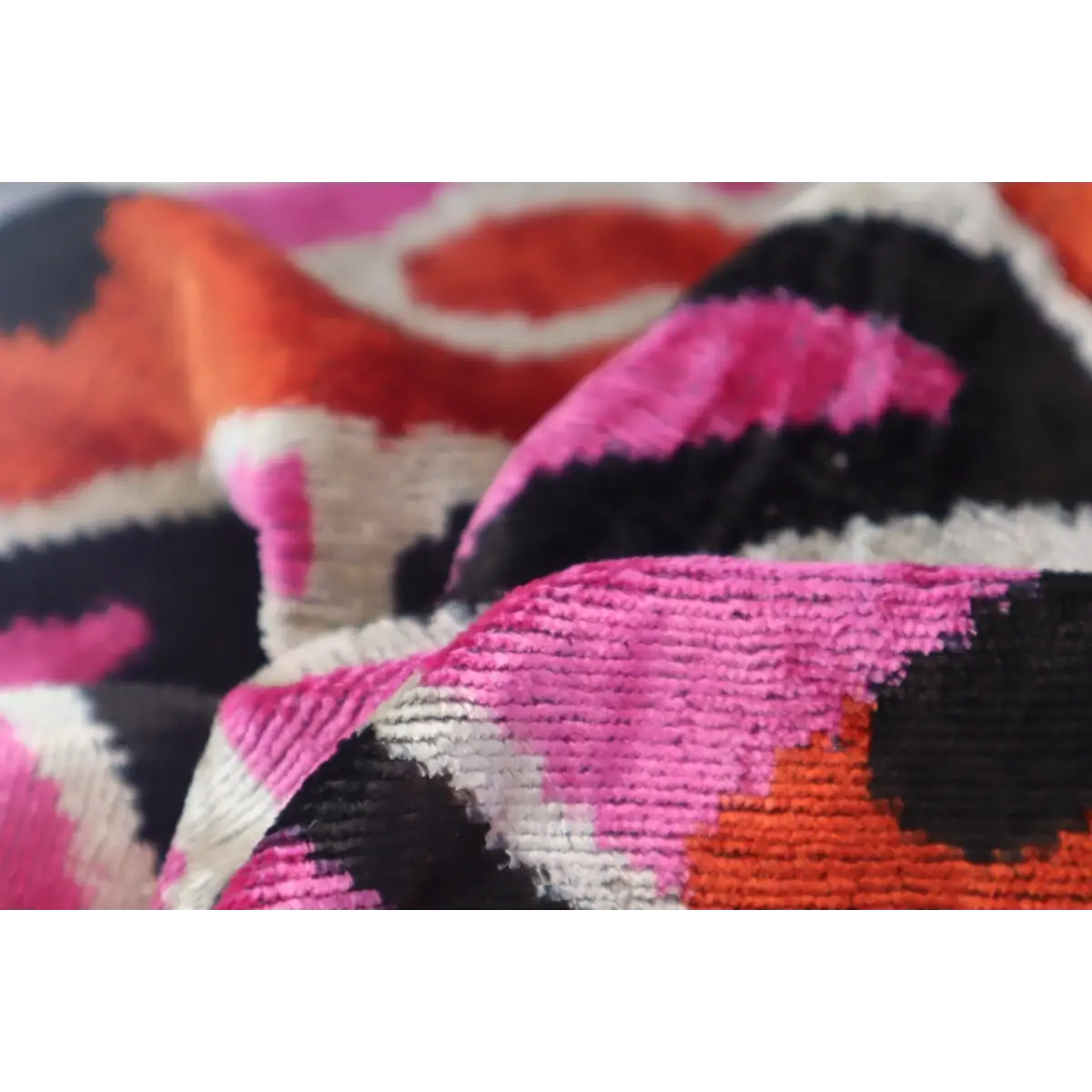 Canvello Pink Orange Handmade 16x24 Silk Velvet Pillow Organic Veg Dyed Down/Feather Filled - Canvello