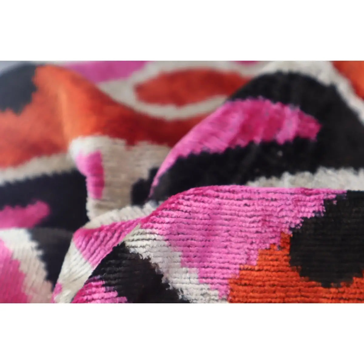 Canvello Pink Orange Handmade 16x24 Silk Velvet Pillow Organic Veg Dyed Down/Feather Filled - Canvello