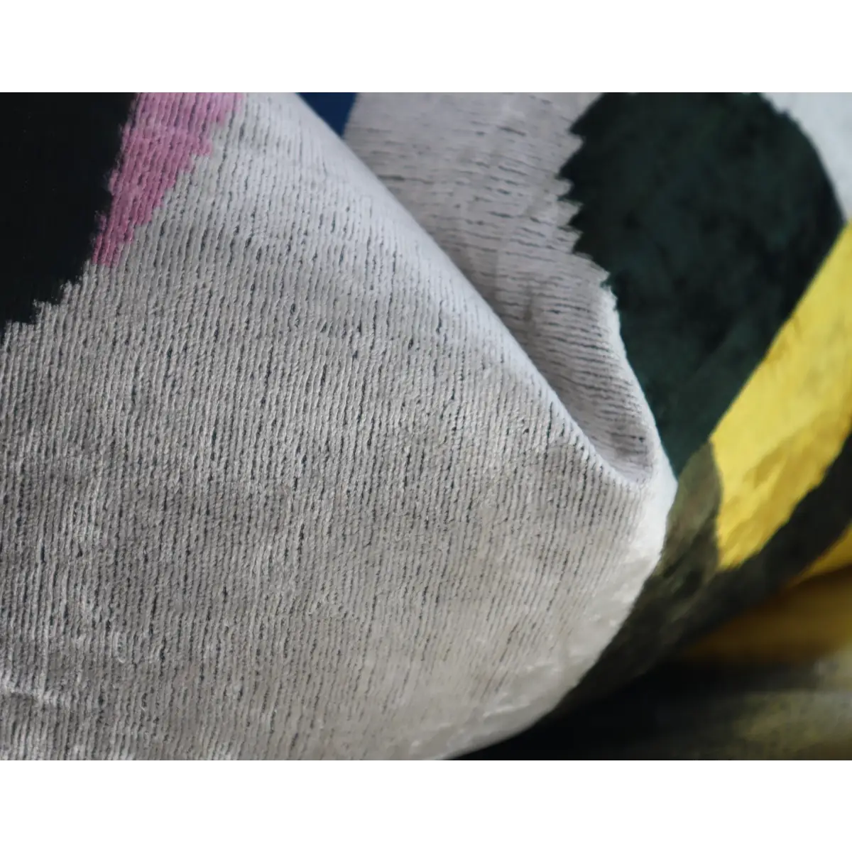 Canvello Silver Black Gold Handmade 16x24 Silk Velvet Pillow Organic Veg Dyed Down/Feather Filled - Canvello