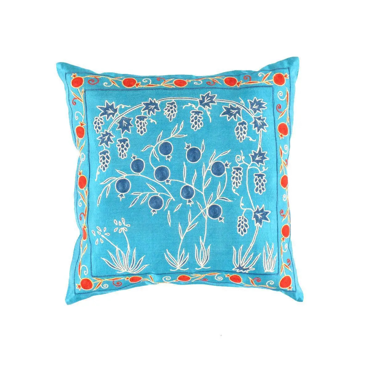 Canvello Suzani Light Blue Pillows For Couch - TS 203 - light blue / 1’ x 1’ - Canvello