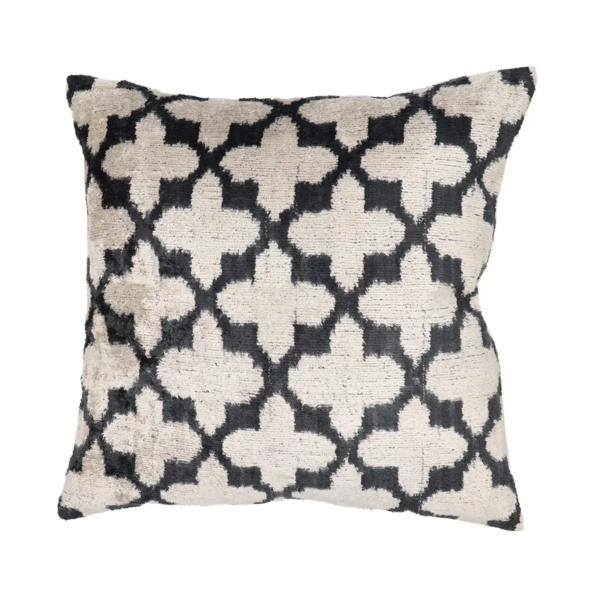 Canvello Throw Back Blavk & White Cushion For Sofa | 16 x 16 in (40 x 40 cm) - Canvello