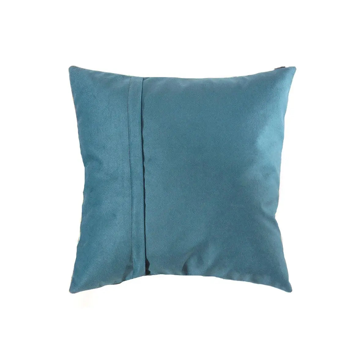Canvello Tile Design Velvet Pillow - 16’ X 16’ - Blue - Red / 16’ X 16’ - Canvello