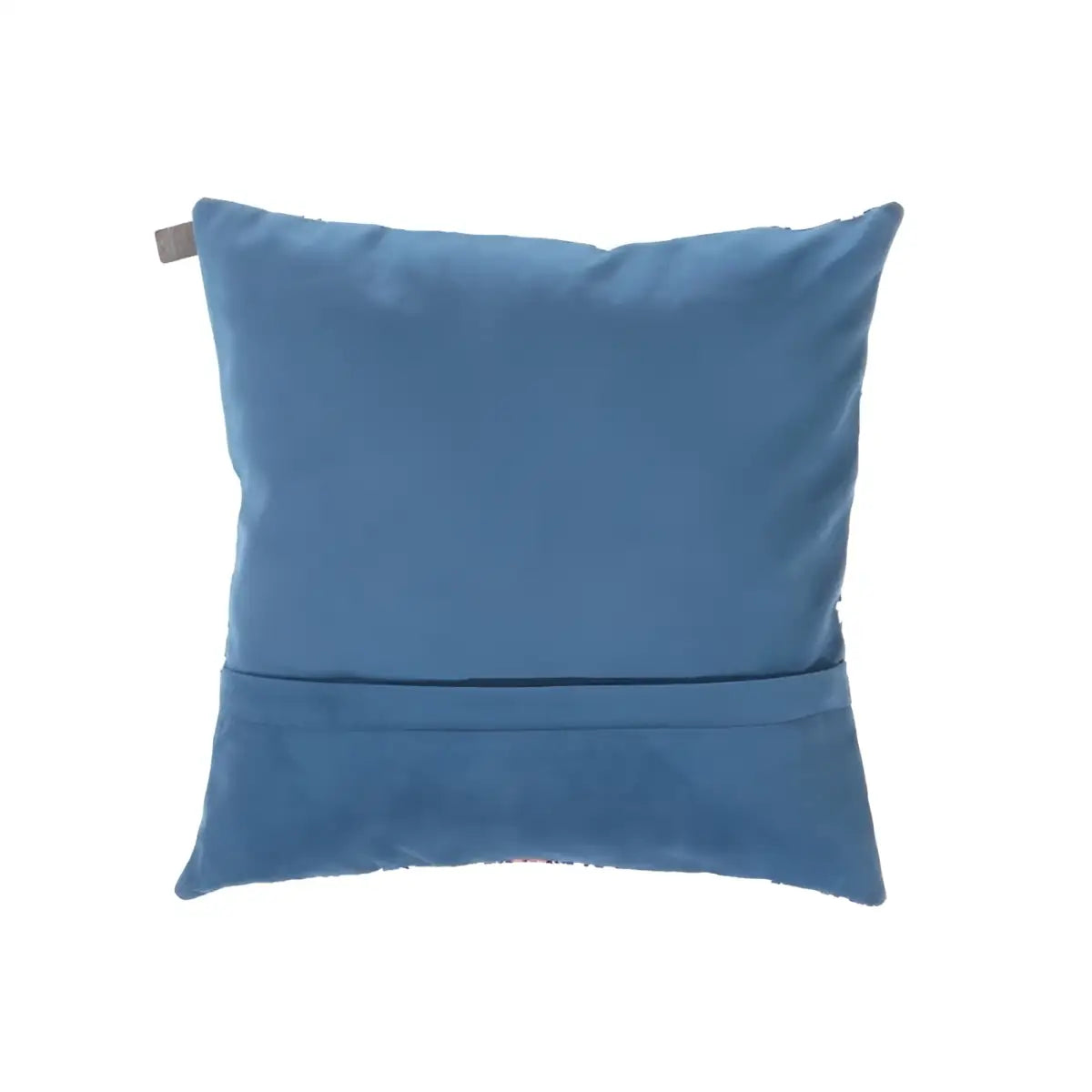 Canvello Tile Design Velvet Pillow - 16’ X 16’ - light blue- Navy blue / 16’ X 16’ - Canvello