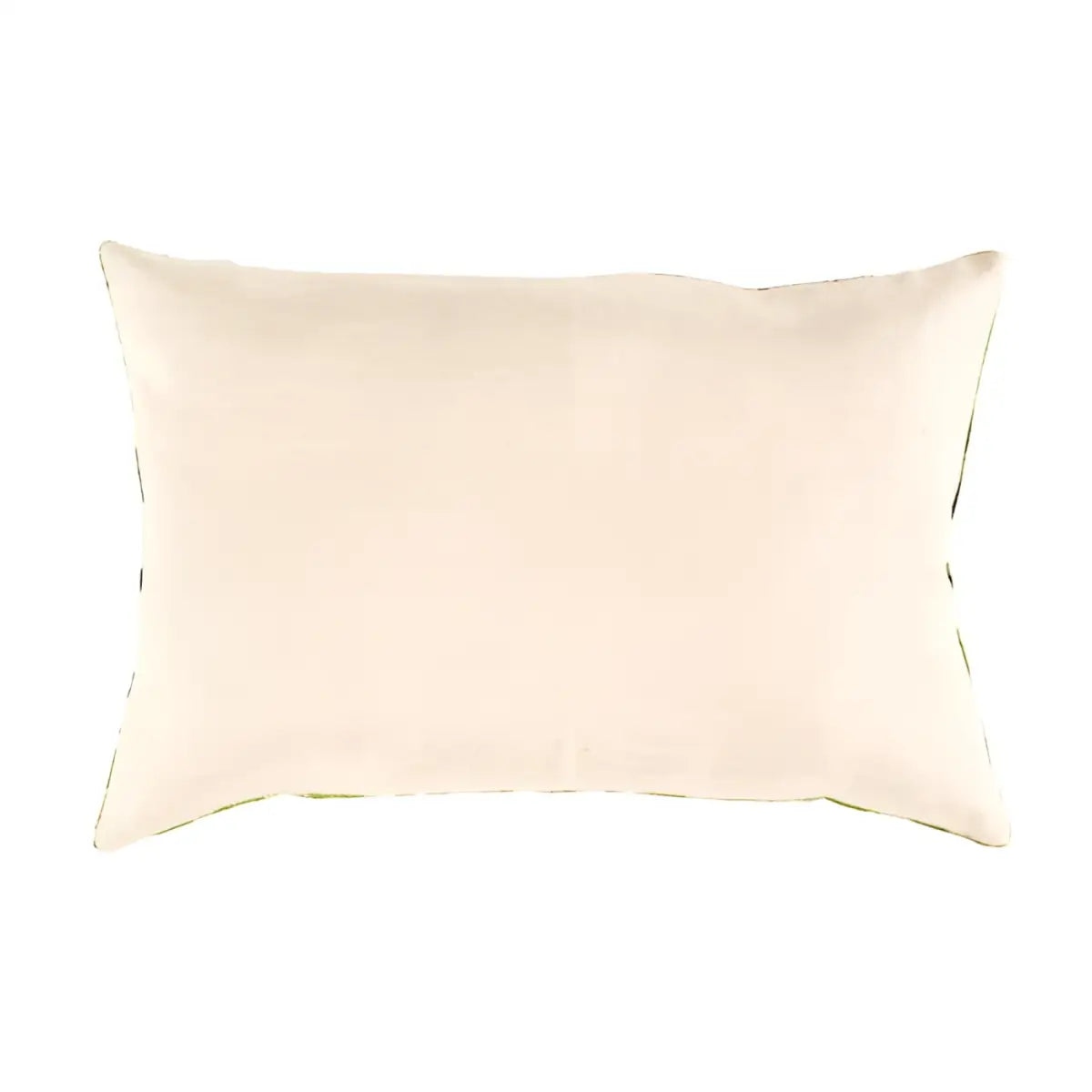 Canvello Turkish Green & black velvet Silk Ikat pillow - 16’’ X 24’’ - Green / 16’’ X 24’’ - Canvello