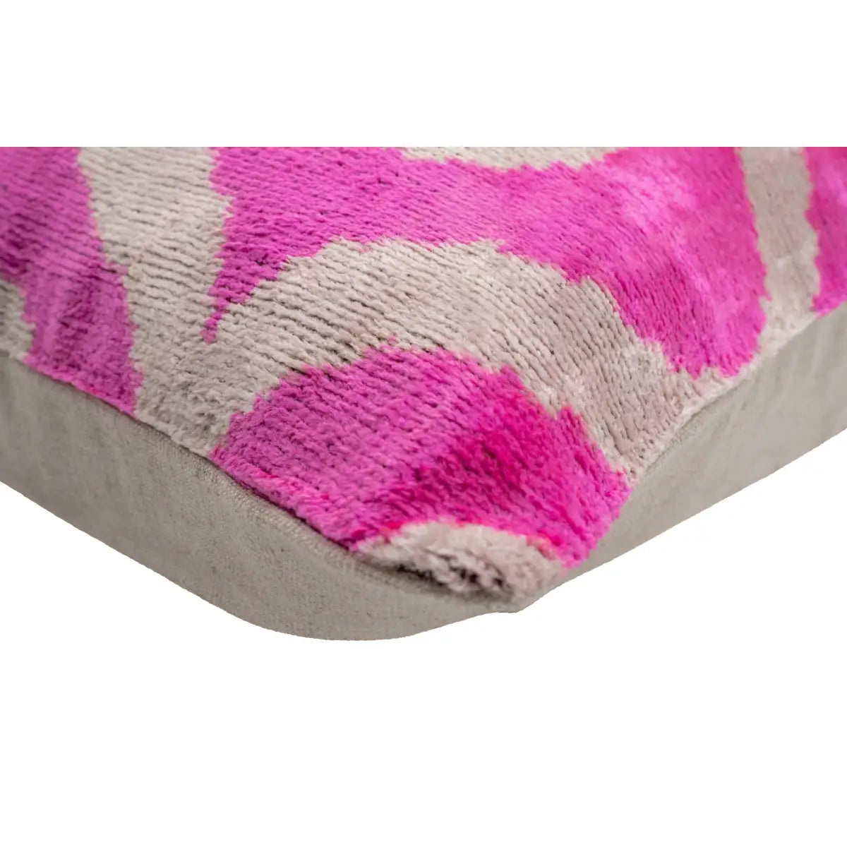 Canvello Vibrant 16x24 in Pink Geometric Trellis Throw Pillow - Modern Fuchsia and White Plush Cushion for Home Décor