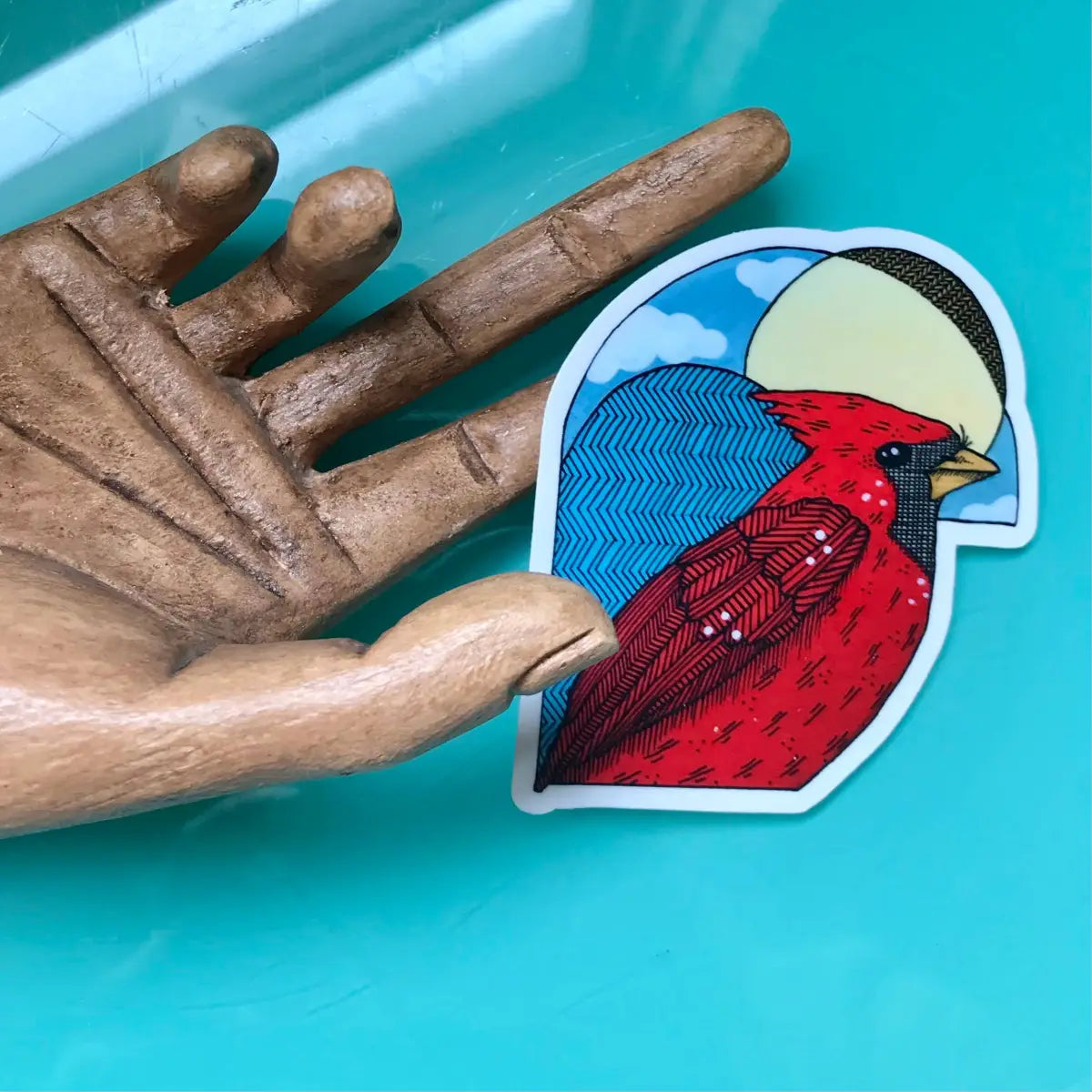 Cardinal Vinyl Sticker - Dear Darlington