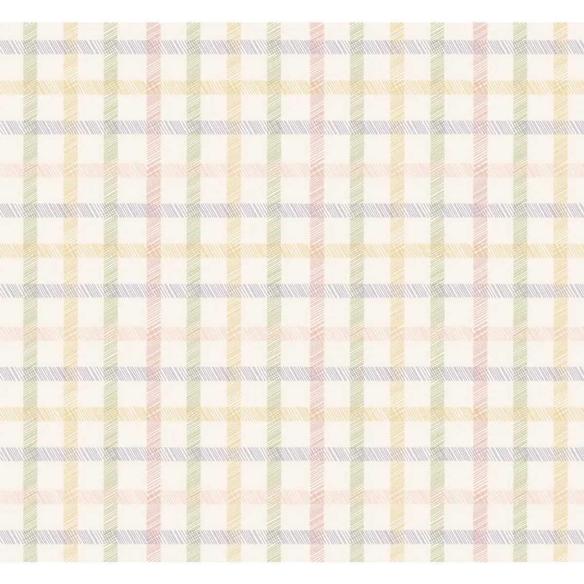 Carson Wallpaper - Pastel Plaid for Baby - by Jun Shu Create - Loomwell Home Goods