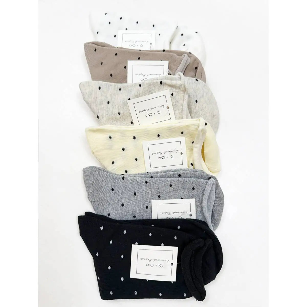 Casual Polkadot Crew Socks - Love and Repeat