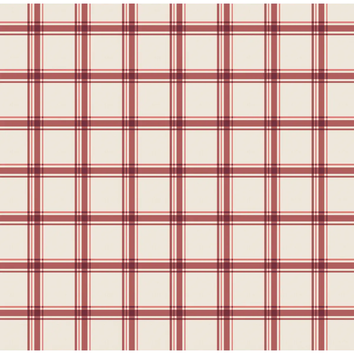 Chad Wallpaper - Classic Country Plaid - by Megan Cabaj - Sample 1 foot by 1 foot / Cordova - Loomwell Home Goods