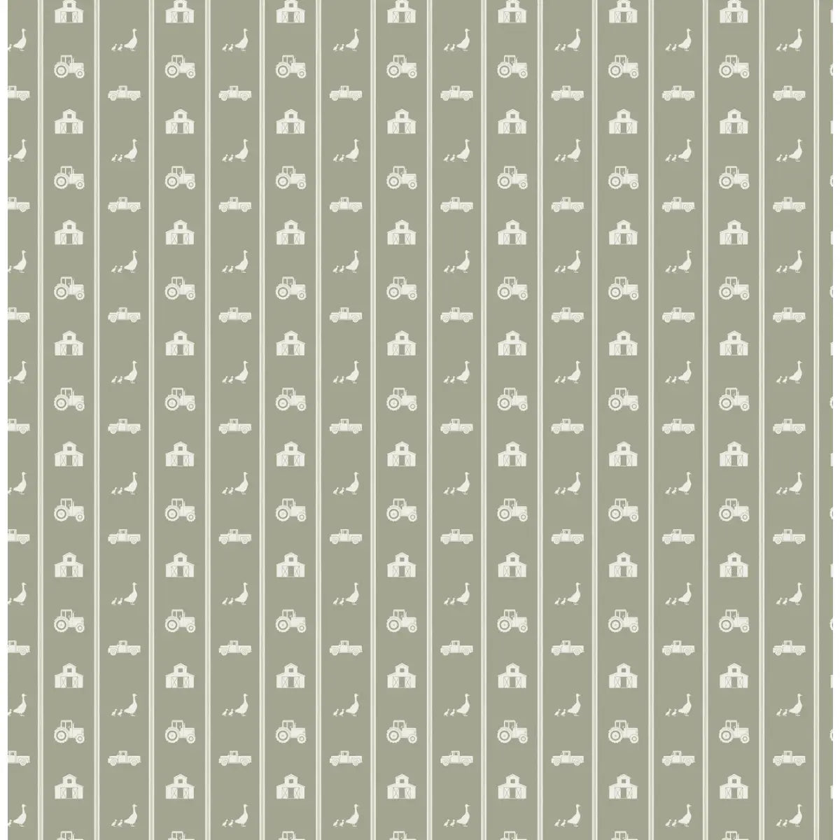 Charlie Wallpaper - Petite Farm Stripe for Baby - by Lauren Blair Hersey - Loomwell Home Goods