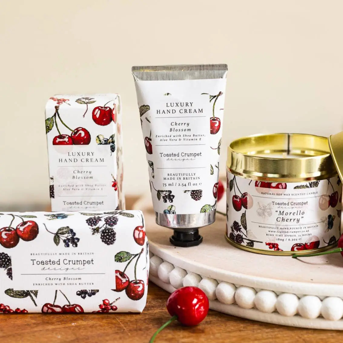 Luxury Hand Cream - Cherry Blossom - Toasted Crumpet (US Duties Paid)