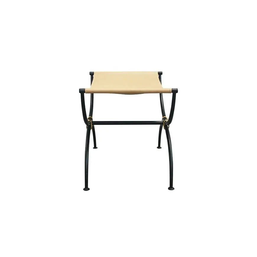 Chloe Leather Stool - Ave Home