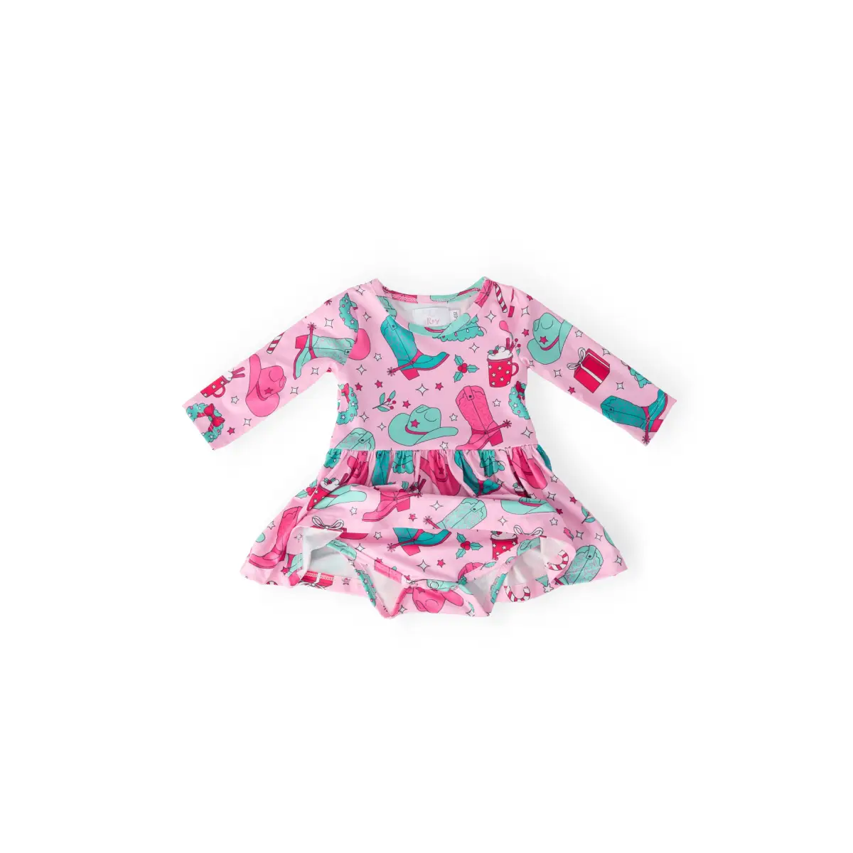 Christmas Cowgirl L/S Twirl Bodysuit - Mila & Rose ®