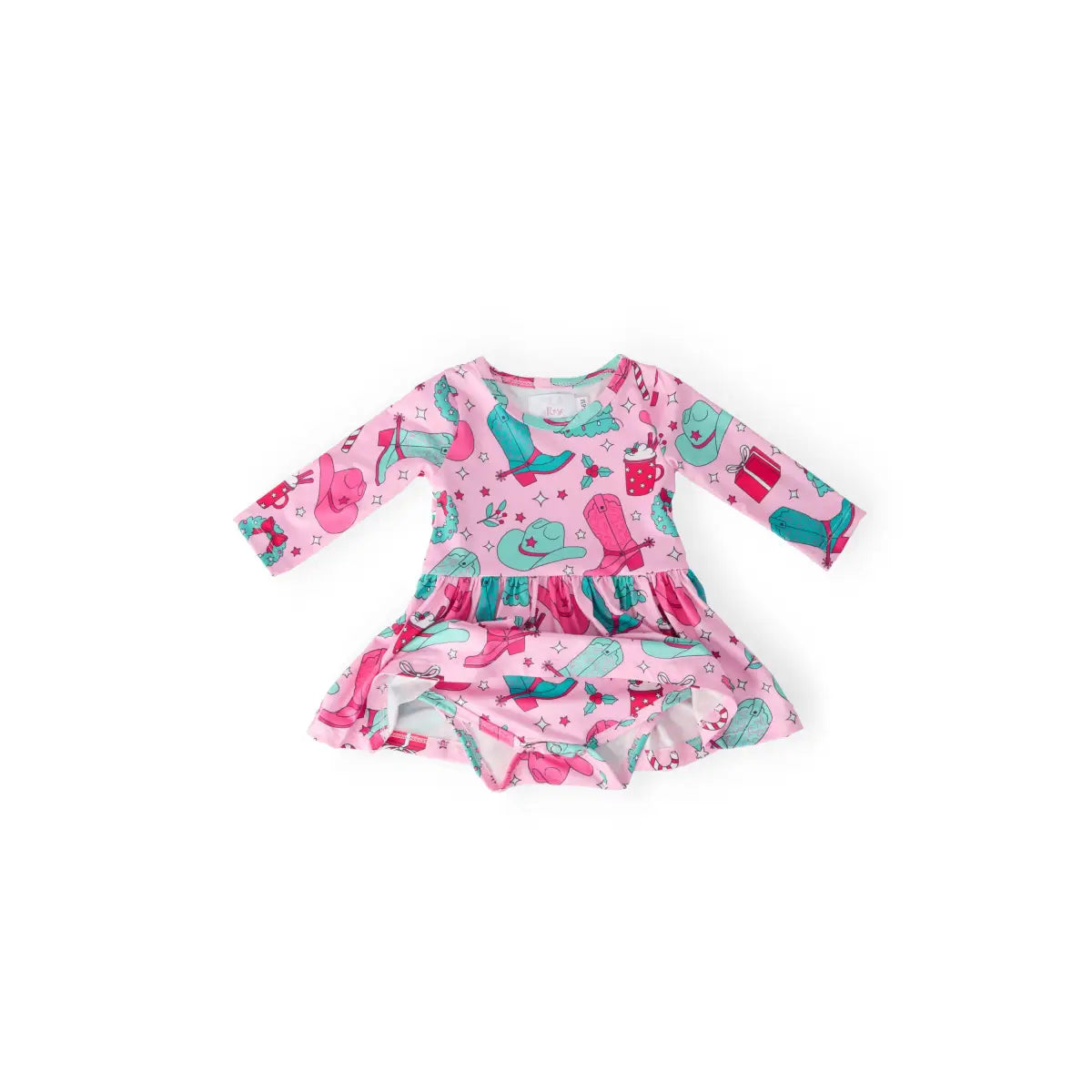 Christmas Cowgirl L/S Twirl Bodysuit - Mila & Rose ®