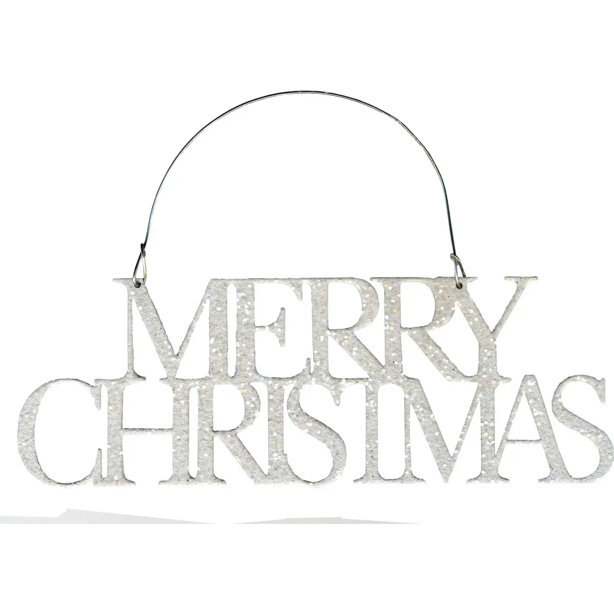 Christmas Ornament - Merry Christmas Glitter - Primitives by Kathy