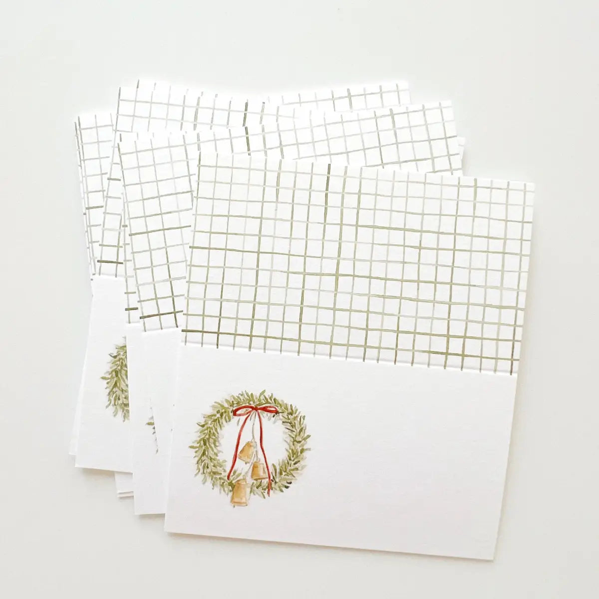 Christmas Place Cards - Bell Wreath - emily lex studio