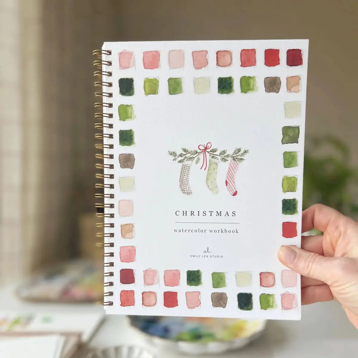 Watercolor Workbook - Christmas - emily lex studio