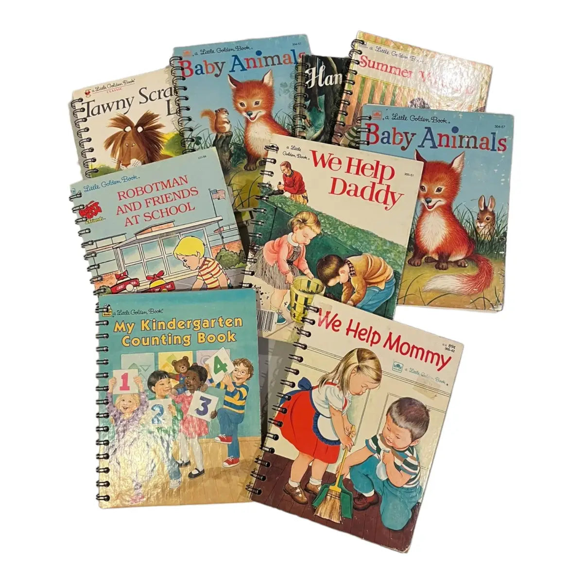 Classic Little Golden Book Upcycled Journal - StuckOnU Art