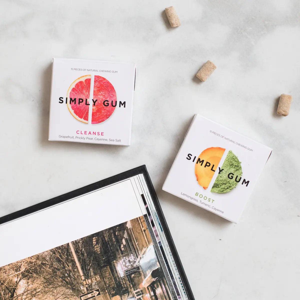 Simply Gum - Cleanse Grapefruit - All-Natural Chewing Gum - Simply Gum