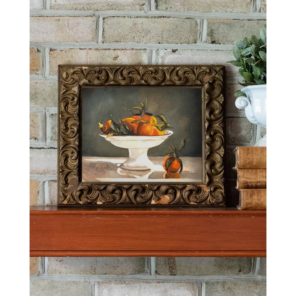 Art Print - Clementines in a Compote Painting - 5x7 - Miss Mustard Seed