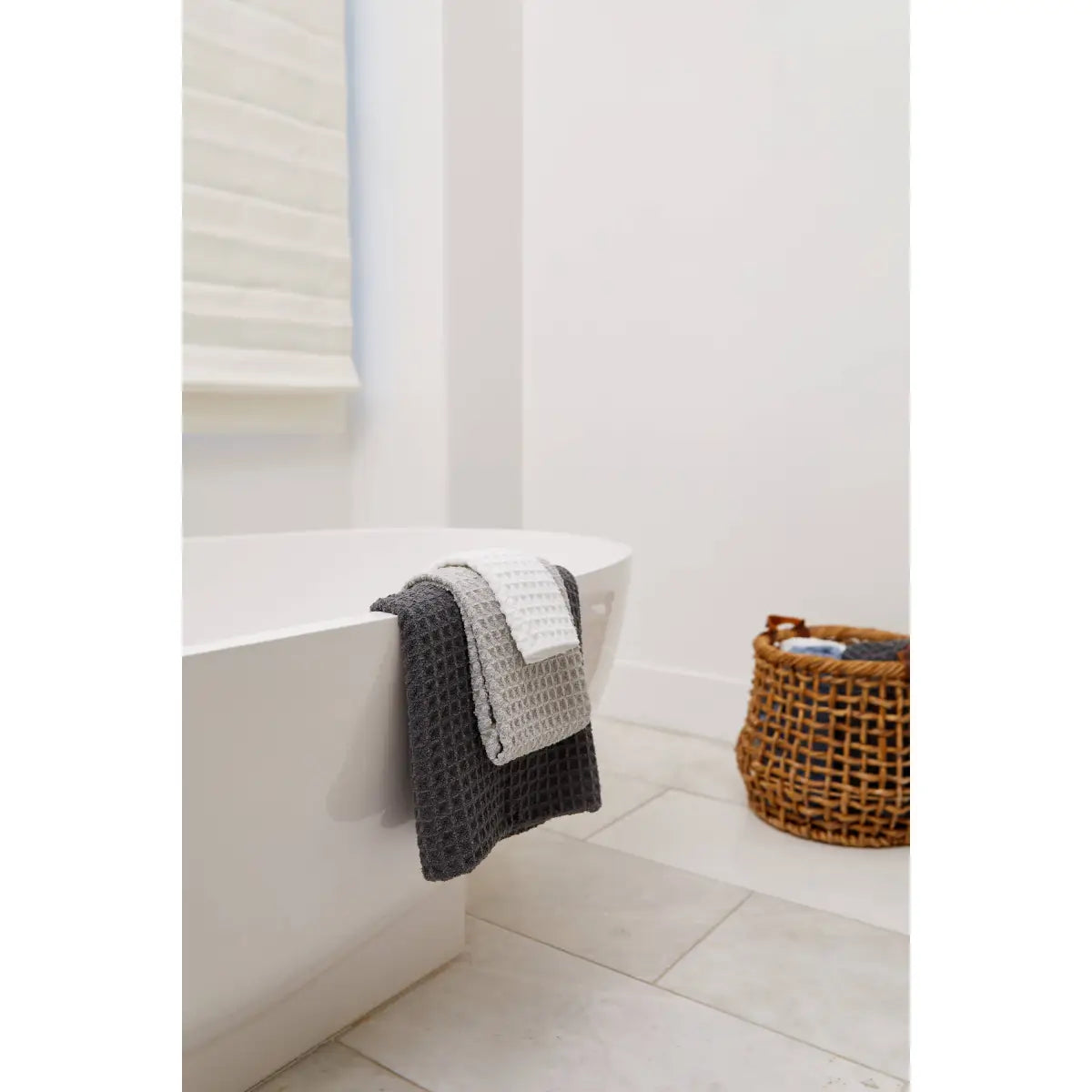 Luxury Waffle Washcloth Set - Cloud - Set of 3 - Geometry