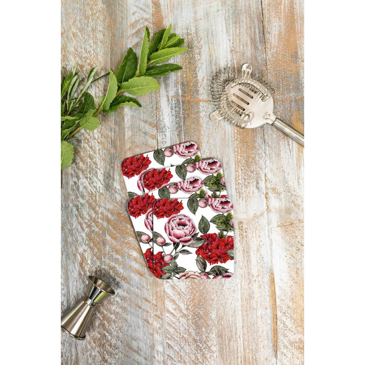 Coaster Set - In Full Bloom - Set Of 4 Coasters - Toasted Crumpet (US Duties Paid)