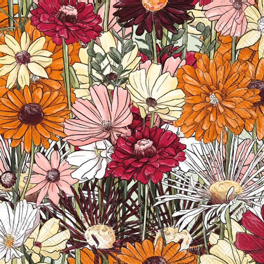 Cocktail Napkins - Fall Garden - Boston International