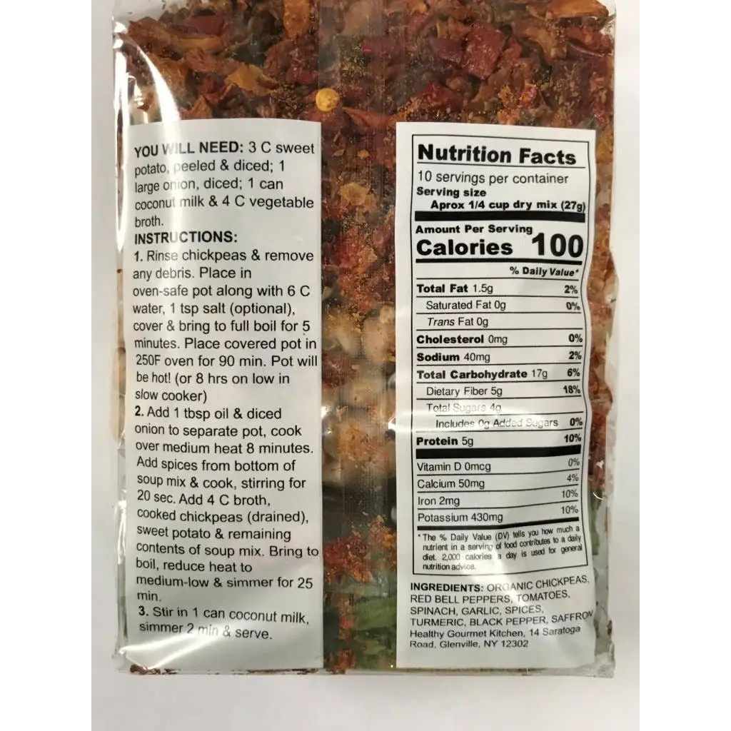 Soup Mix - Coconut Curry Chickpea Stew - Healthy Gourmet Kitchen