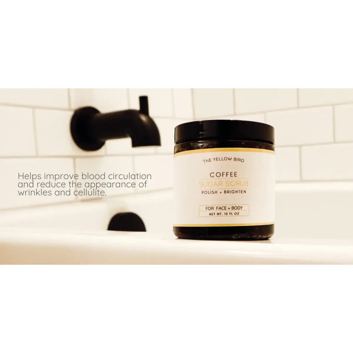 All-Natural Sugar Scrub - Coffee - The Yellow Bird