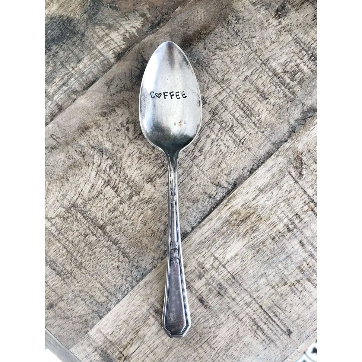 Coffee Vintage Stamped Spoon - The Sassy Barn
