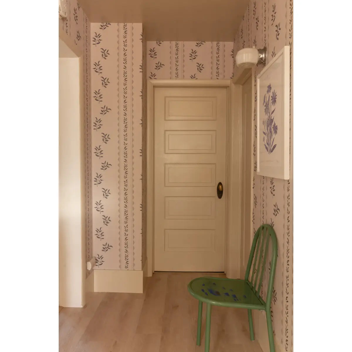 Colleen Wallpaper - Leafy Stripe - by Gabriela Dachin - Loomwell Home Goods