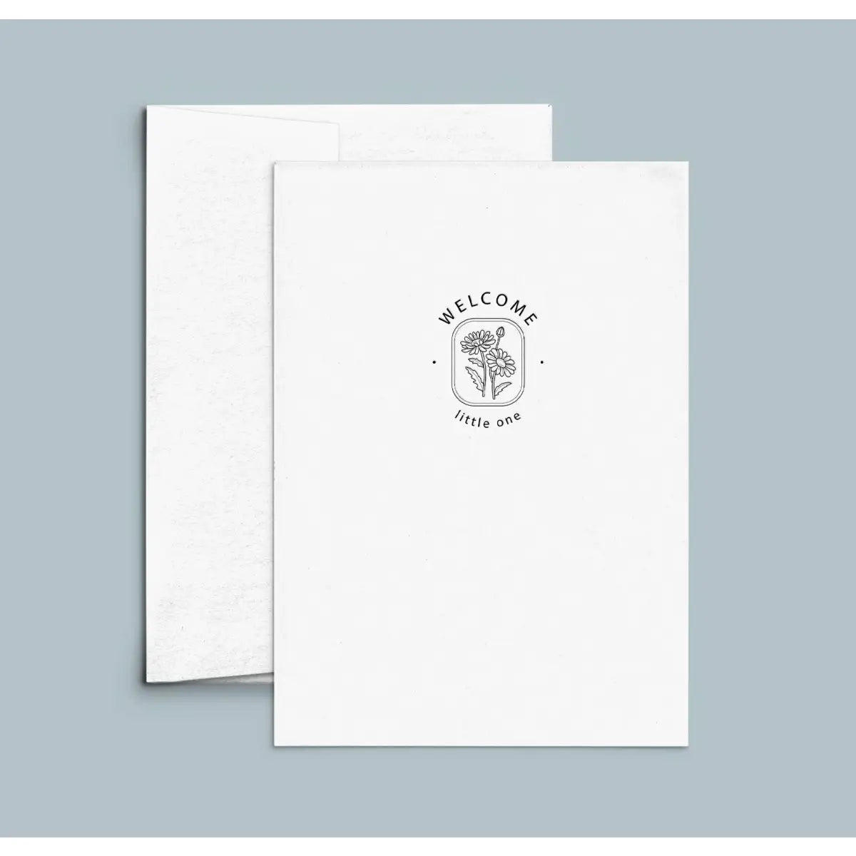 Congratulations Baby Letterpress Card - Welcome Little - Cate Paper Co.