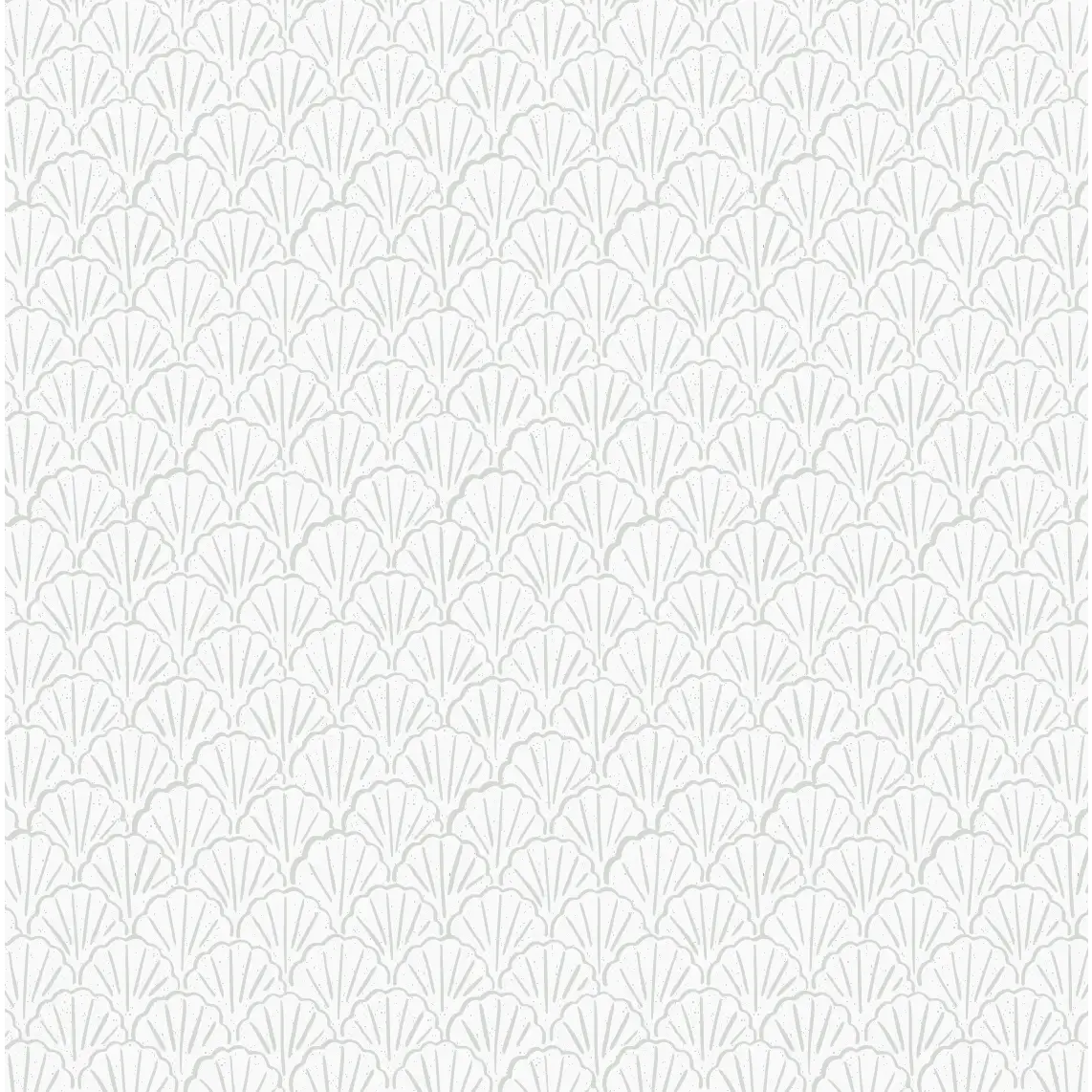 Coralie Wallpaper - Seashell Fans - by Studio Stephie - Sample 1 foot by 1 foot / Sage - Loomwell Home Goods