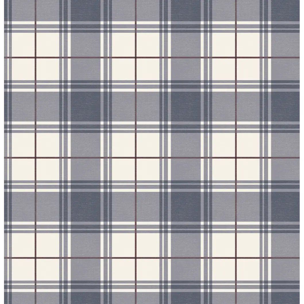 Corbin Wallpaper - Traditional Plaid - by Hailey Kiefer Designs - Loomwell Home Goods