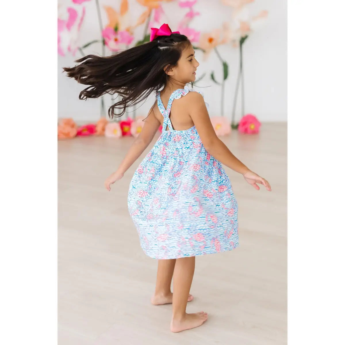 Crab Walk Ruffle Cross Back Dress - Mila & Rose ®