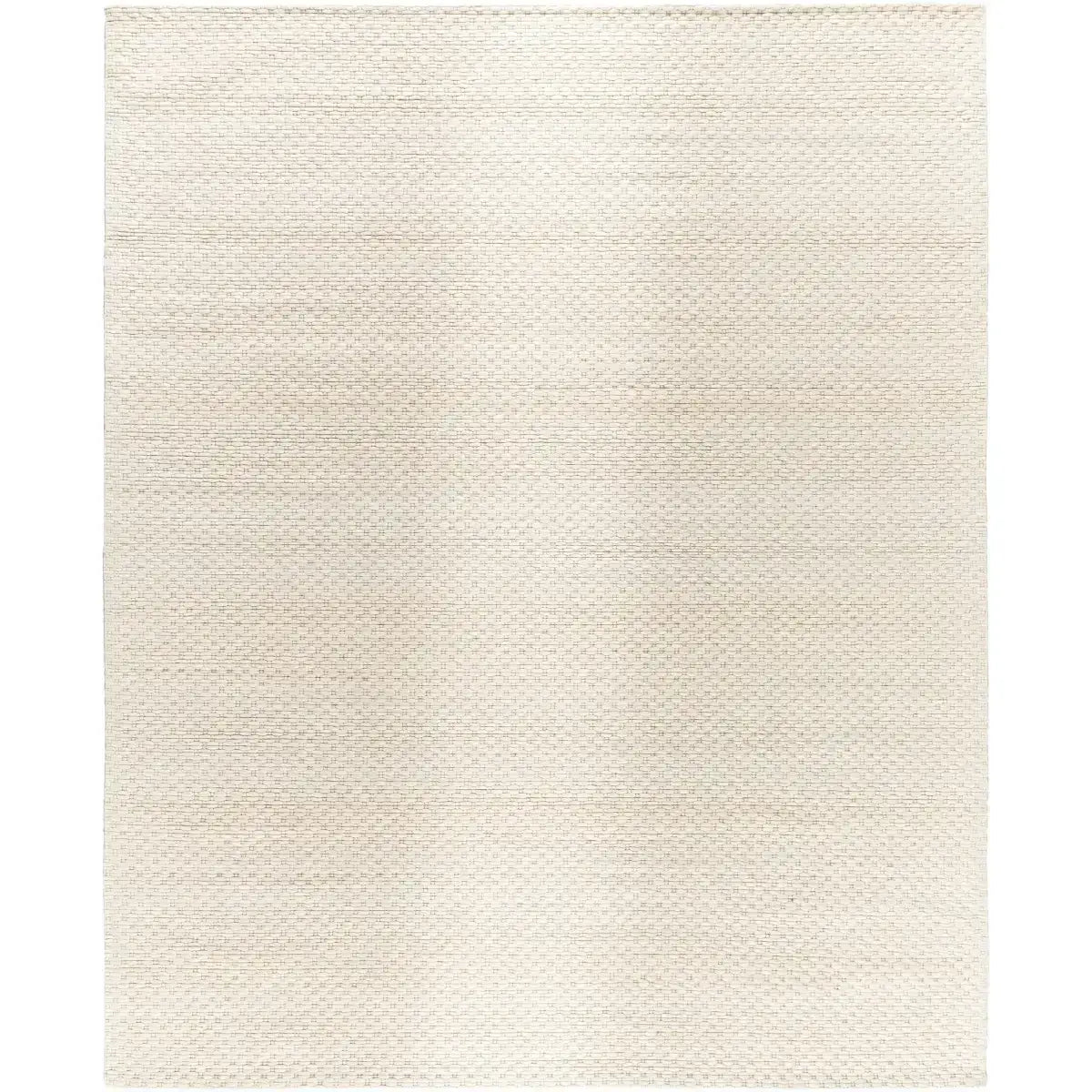Cream Hand Woven Wool Blend Area Rug - 8’ x 10’ Rectangle - Boutique Rugs