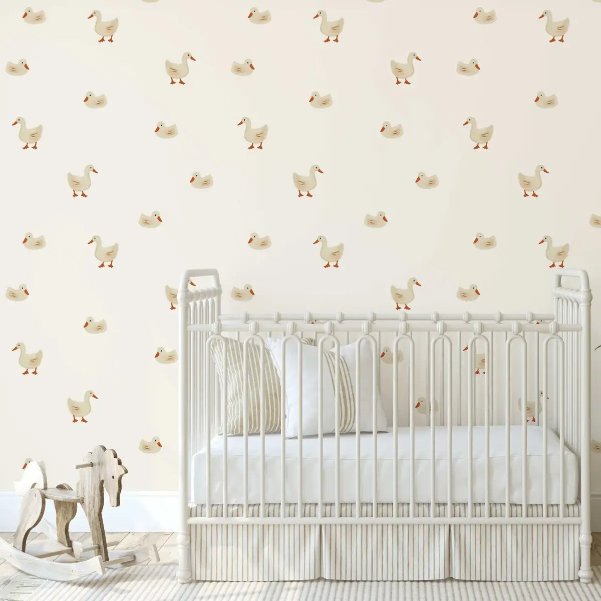 Daffy Wallpaper - Playful Ducks - by Shop Pudge - Loomwell Home Goods