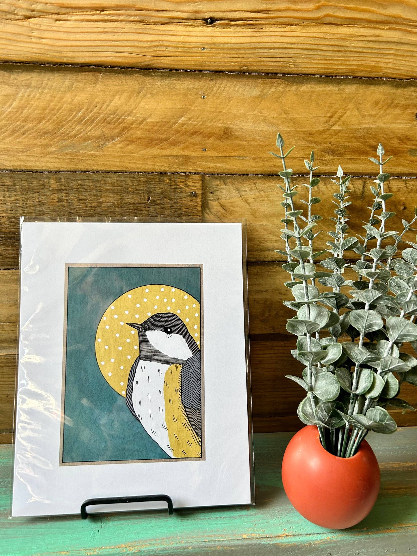 Chickadee Profile Art Print - Dear Darlington