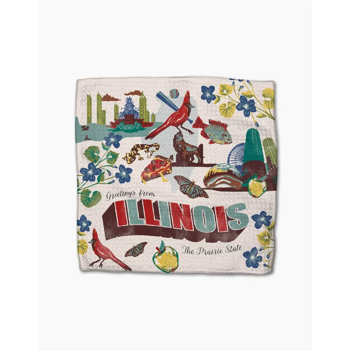 Dishcloth Set - Greetings from Illinois - Geometry