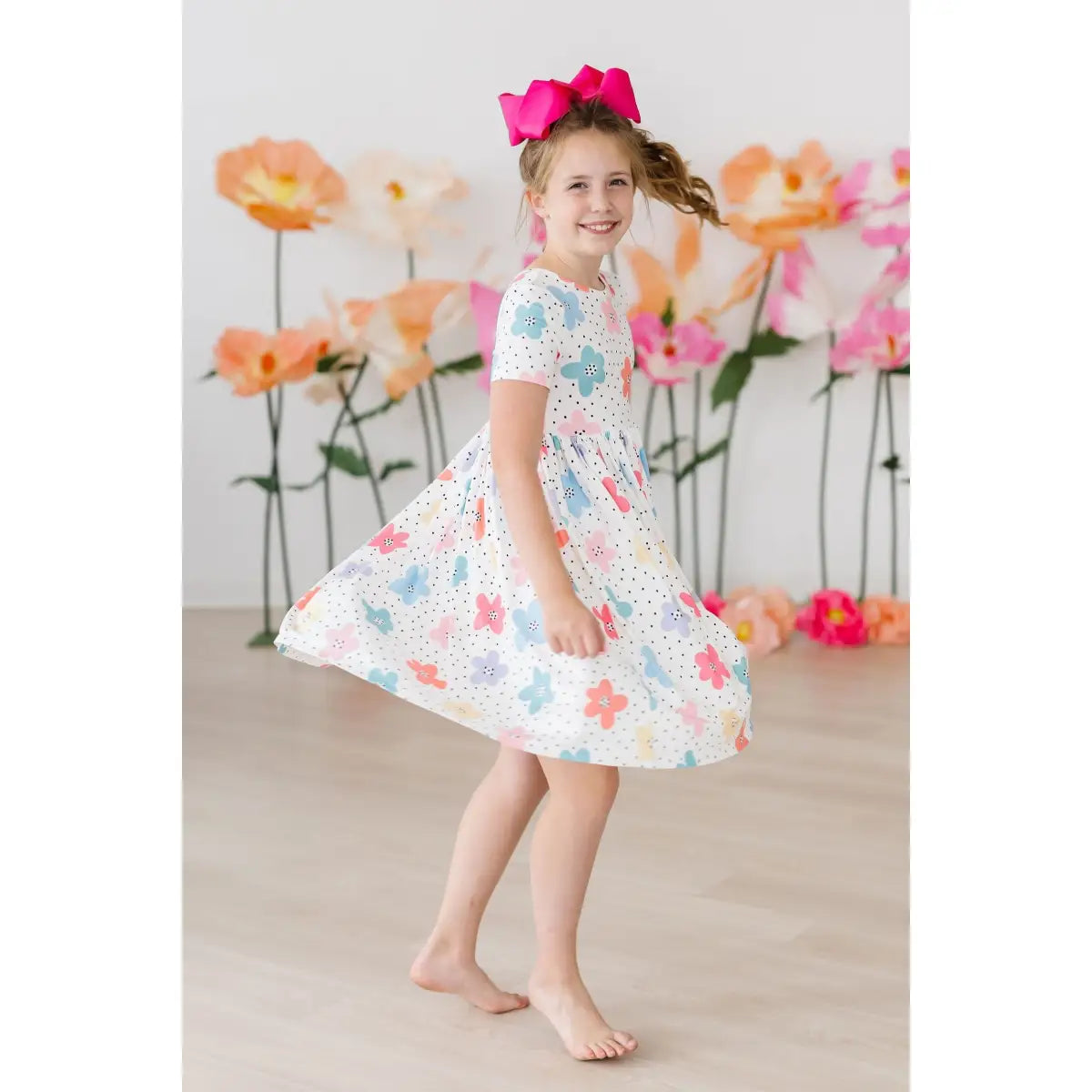 Pocket Twirl Dress - Dots & Daisies - Mila & Rose ®